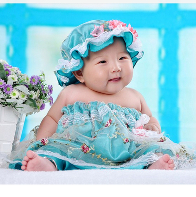 我家宝贝儿一百天到周岁照片--妈圈封面萌宝代言人选拔赛