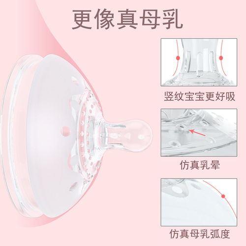 硅胶奶瓶新生儿防摔奶瓶宽口径防胀气带吸管硅胶奶嘴宝宝婴儿用品